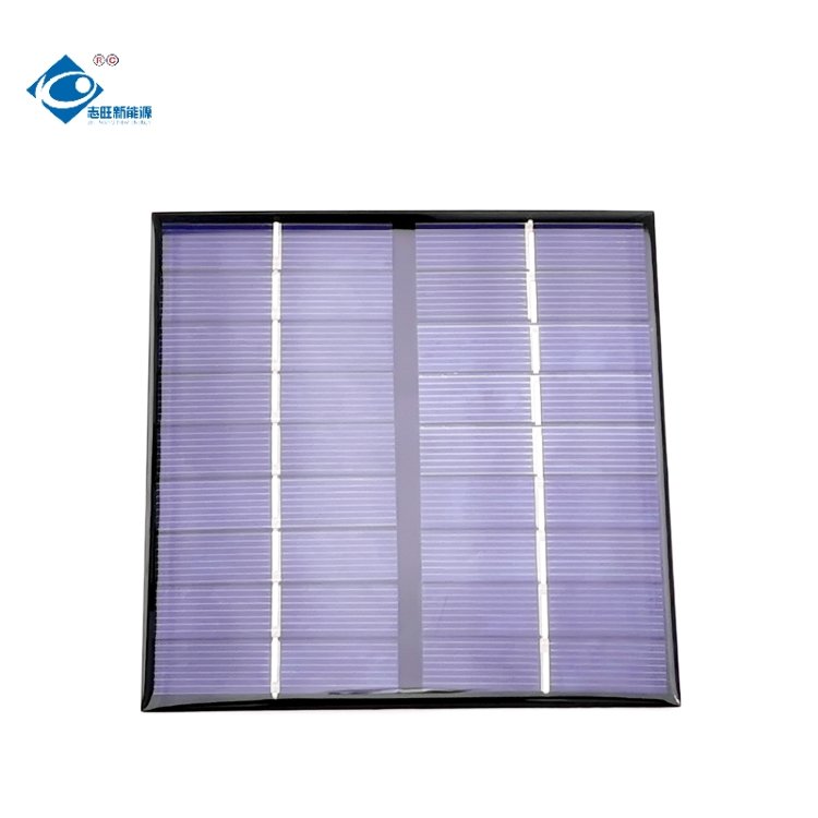 High Efficiency 2W Poly Outdoor Mini Solar Panels ZW-115115 Mini Portable Solar Panel Charger 9V Epoxy Adhesive Solar Panel