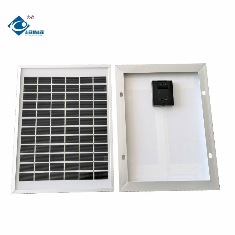 5.3W Mono Glass Laminated Solar Panel ZW-5W-18VM Transparent Glass Solar Panel 18V Mini Portable Solar Panels Charger