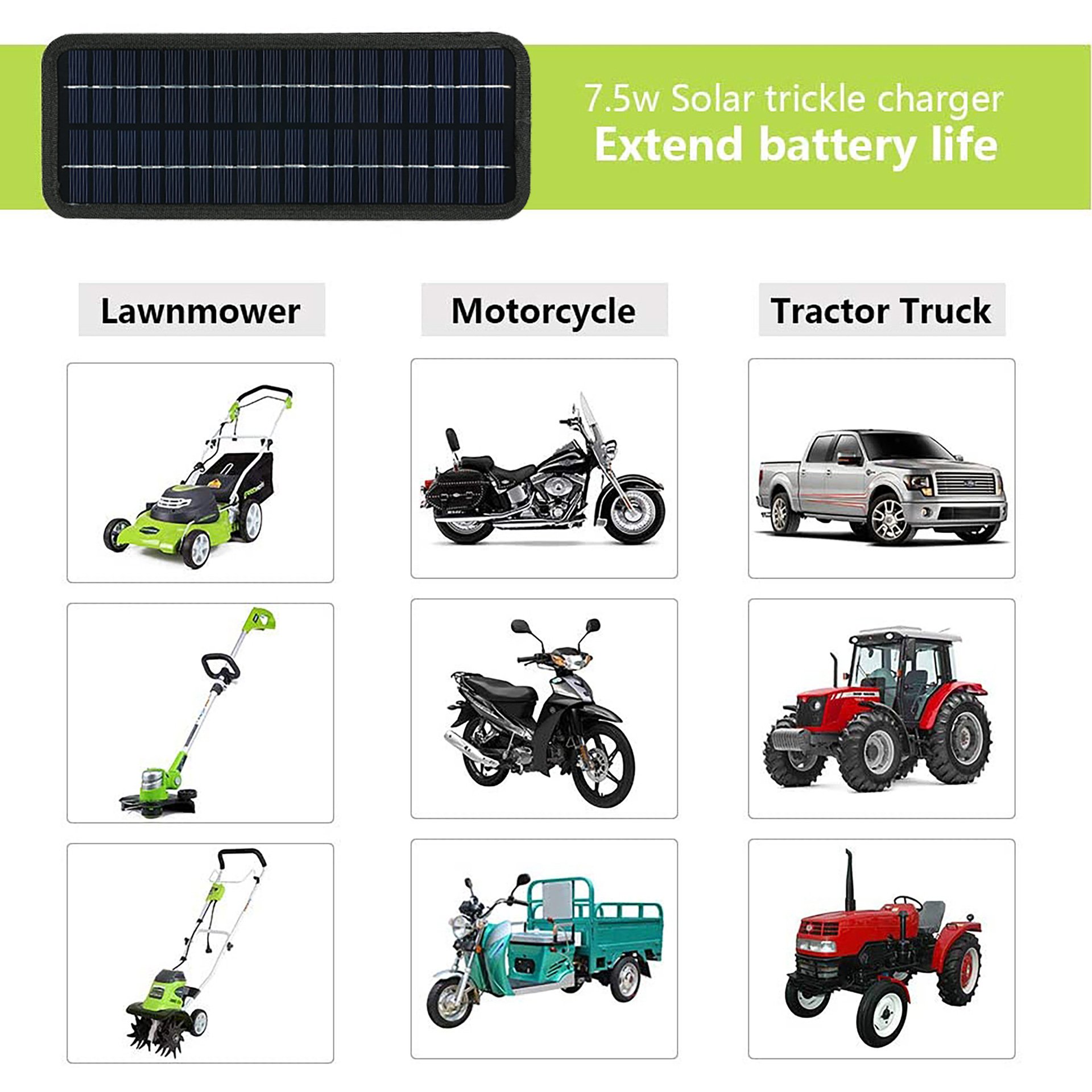car solar charger 18V 12V 20W Solar Panels Charger Car Motorcycle Kick Scooter Portable Battery Efficient Maintenance