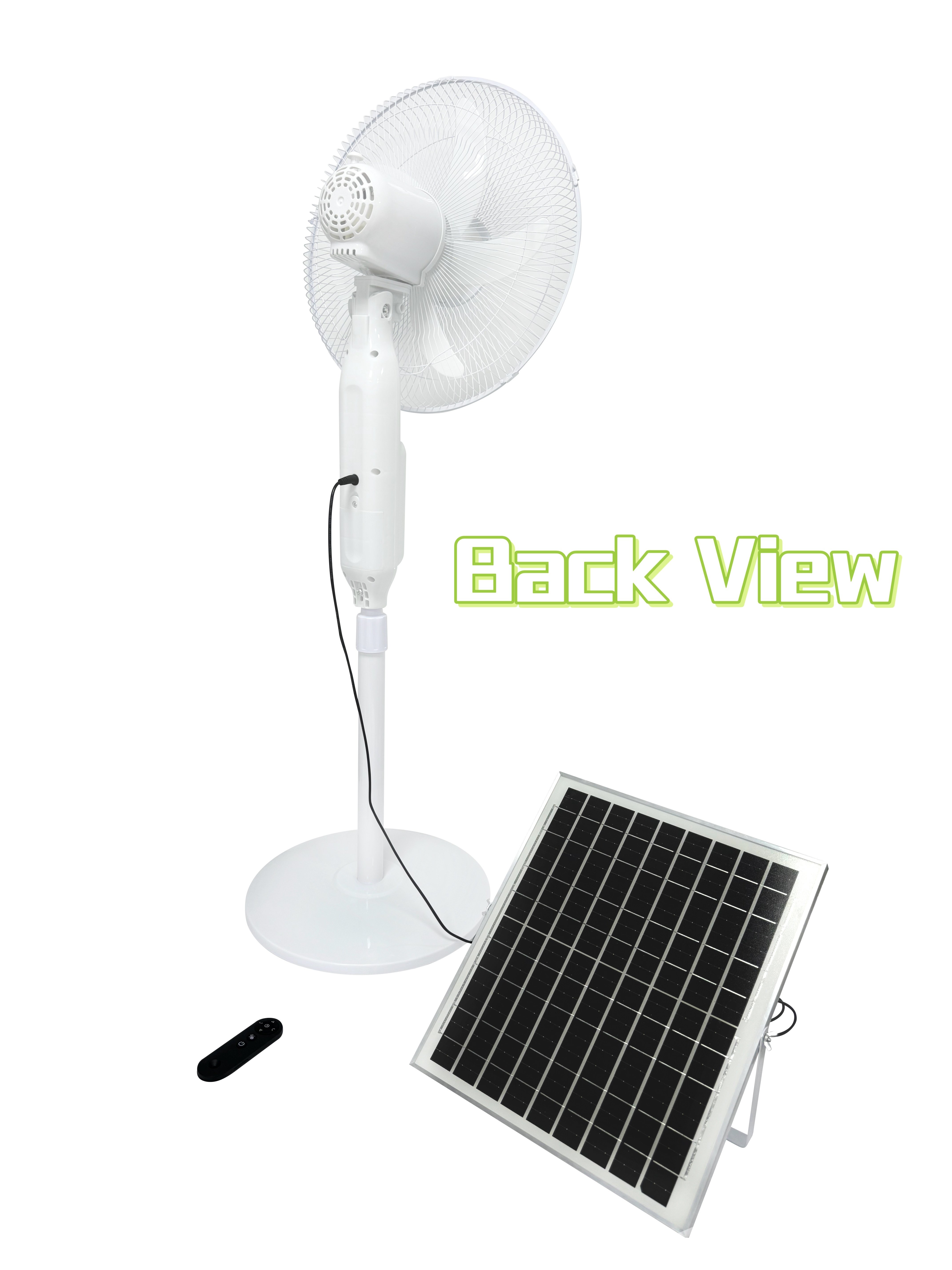 Home solar air fan come with light 22W Solar Panel compele set Rechargeable energy Phone USB Charger