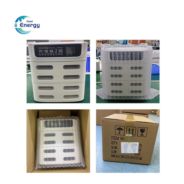 16-slot high-capacity portable mobile power rental charger cabinet with magnetic screen multi-location rental