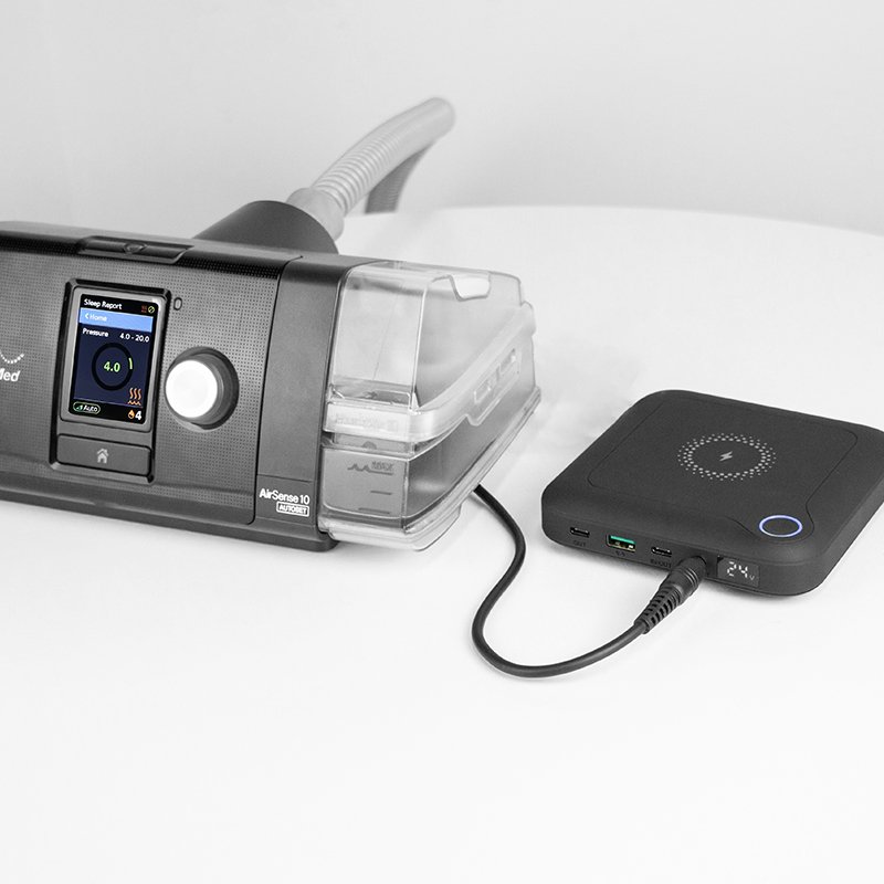 2024 New Portable CPAP Battery Power bank 24000mah 12V 24V DC charger PD 60W for Dreamstation Resmed external battery