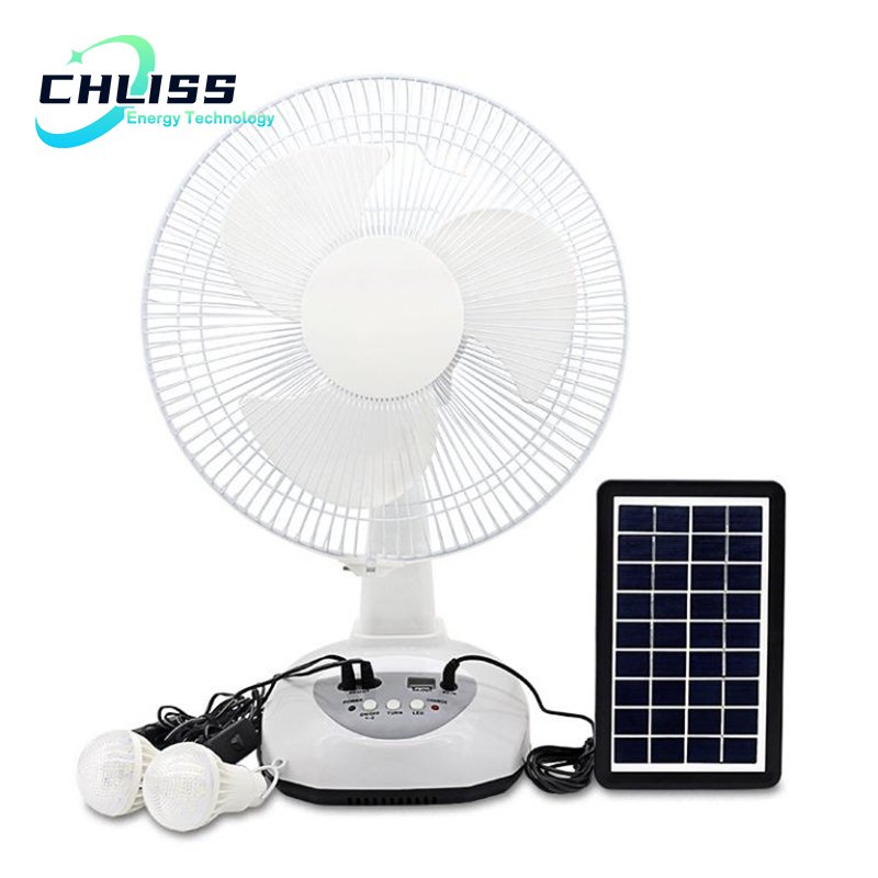 Chliss customizable mini africa solar charger power fan 300w with light wholesale