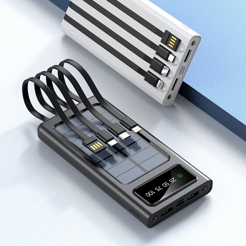 Portable Mobile Solar Charger Cell Phone Power Bank 10000mah 20000mah 30000mah solar power bank