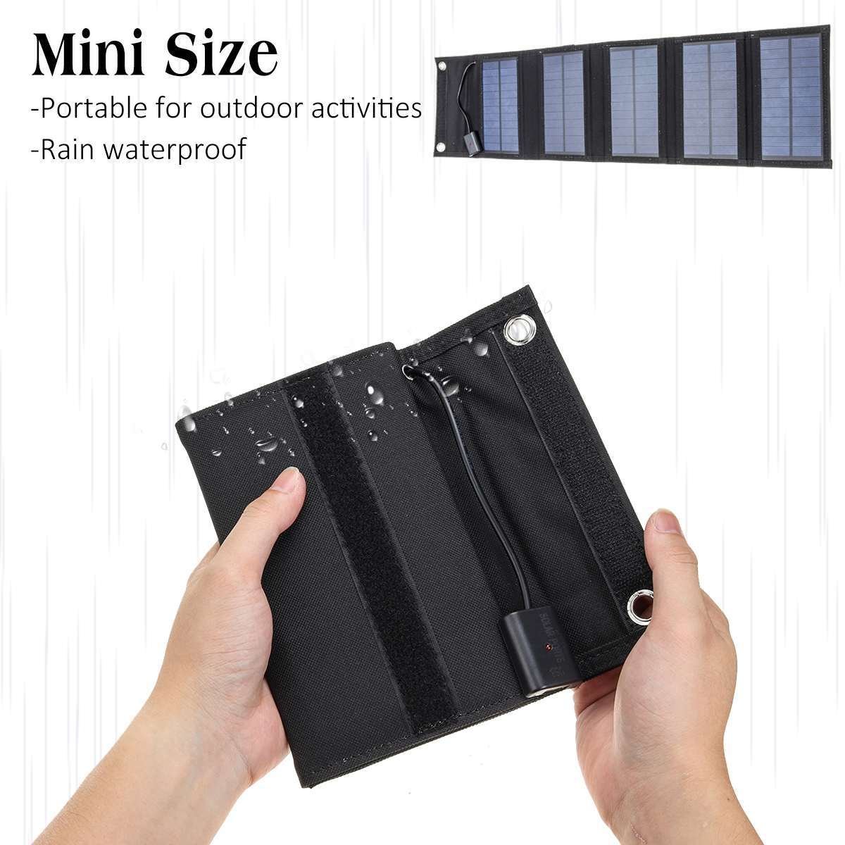 35W monocrystalline silicon solar panel folding pack outdoor portable mobile phone charging photovoltaic panel