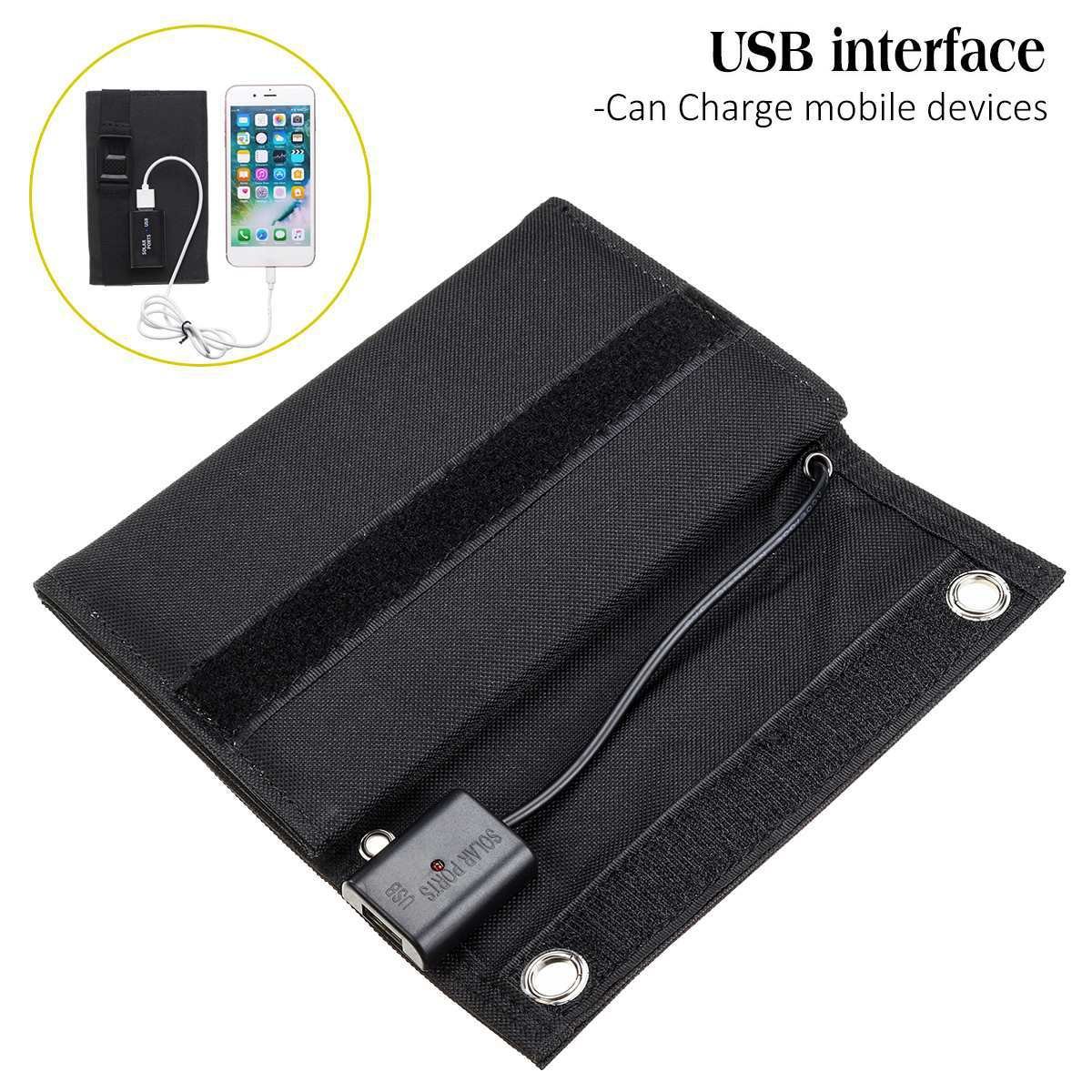 35W monocrystalline silicon solar panel folding pack outdoor portable mobile phone charging photovoltaic panel