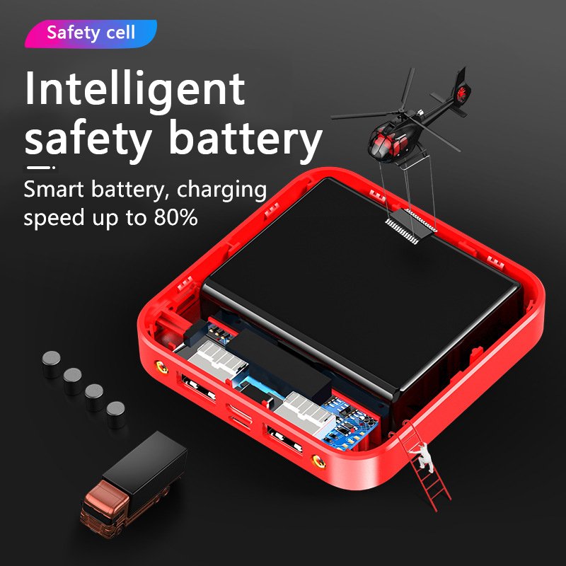 mini power bank fast charging 20000mah 22.5W with cable 8000 10000mah Led light portable for mobile power supply wholesale