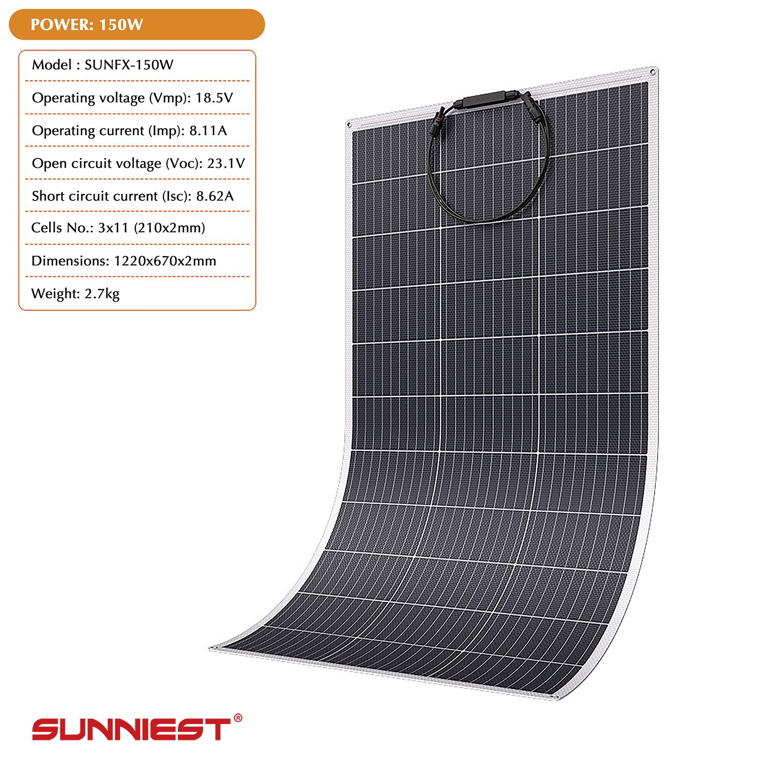 OEM Full Black Etfe Mono Solar panels Small Mono Semi Flexible Solar Panel Mini for Marine RV Trailer Boat Cabin Van Car