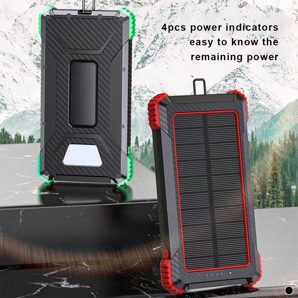 Outdoor Power Bank Station Portable Solar 20000mah power bank Waterproof Solar Power Bank Panel Charger for mobile phone