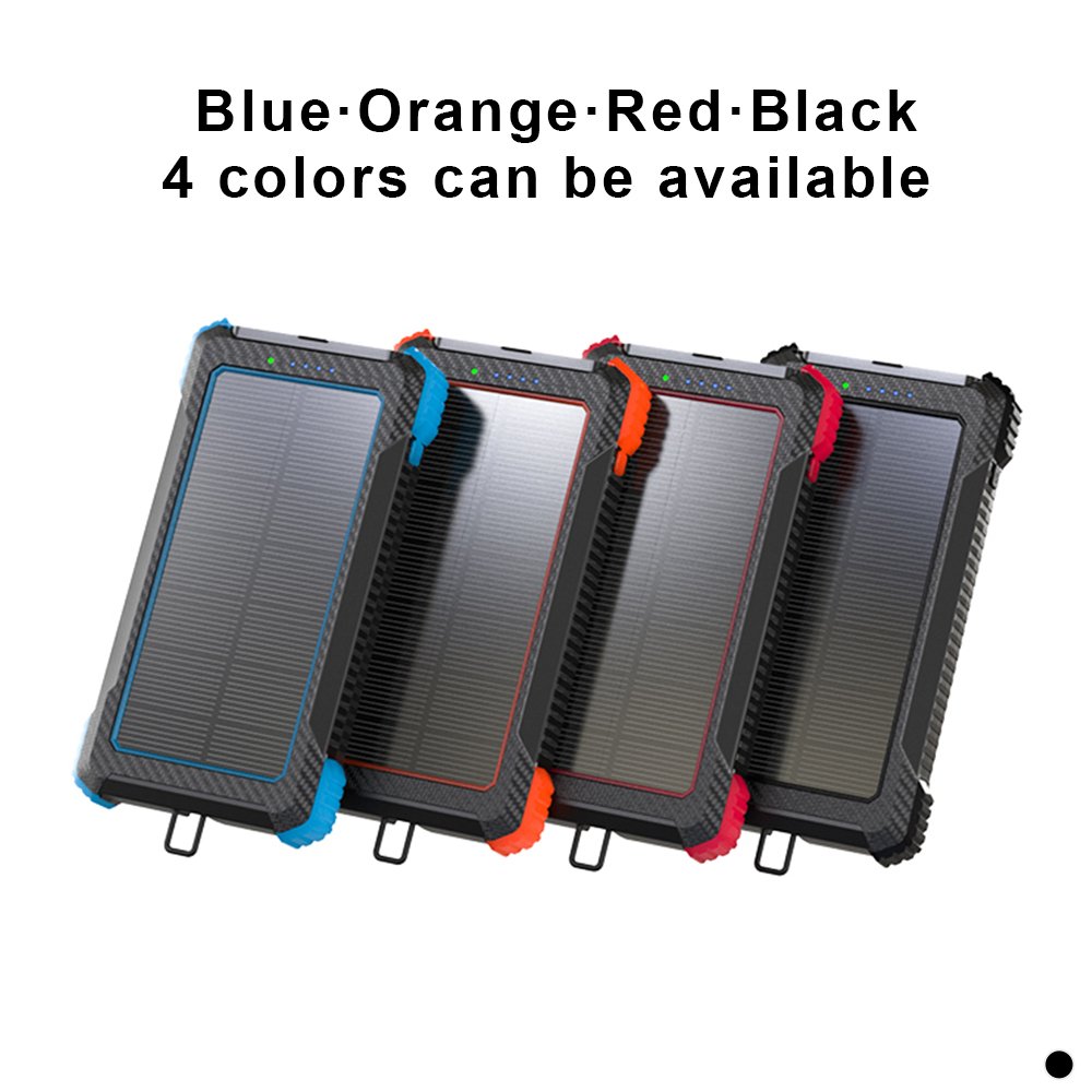 Outdoor Power Bank Station Portable Solar 20000mah power bank Waterproof Solar Power Bank Panel Charger for mobile phone