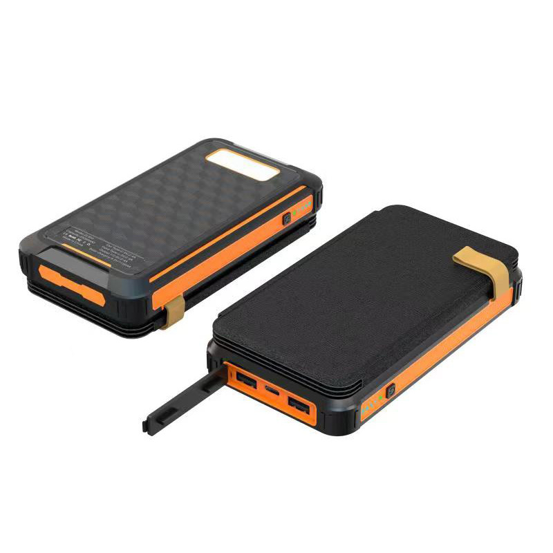 Hot Sale Solar Panel Powerbank 25000 mAh Dual USB Solar Charger LED Light Waterproof Portable 25000mAh Solar Power Bank