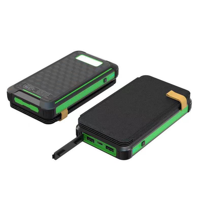 Hot Sale Solar Panel Powerbank 25000 mAh Dual USB Solar Charger LED Light Waterproof Portable 25000mAh Solar Power Bank