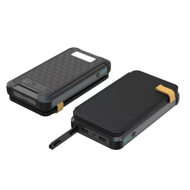 Hot Sale Solar Panel Powerbank 25000 mAh Dual USB Solar Charger LED Light Waterproof Portable 25000mAh Solar Power Bank