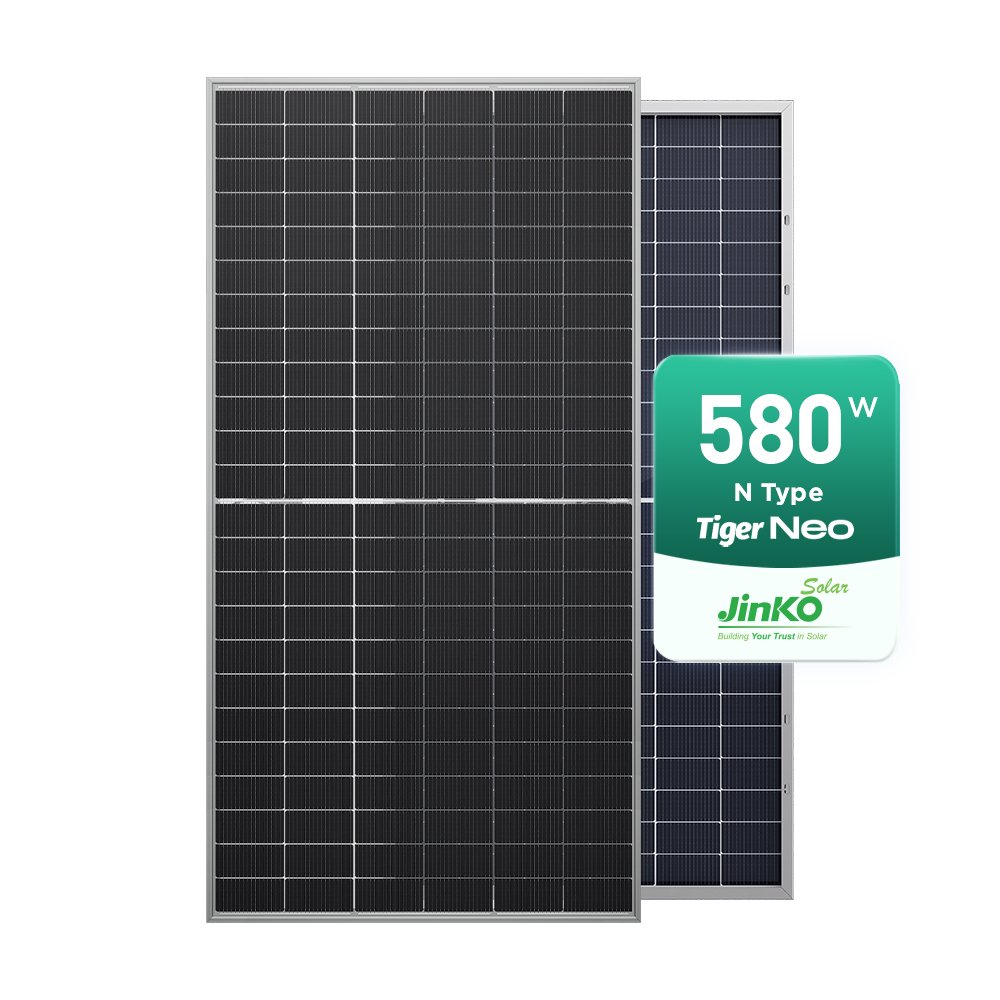 Jinko N Type Government Topcon Solar Panel 570W 580W 590W Photovoltaic Bifacial Roof Solar Panels