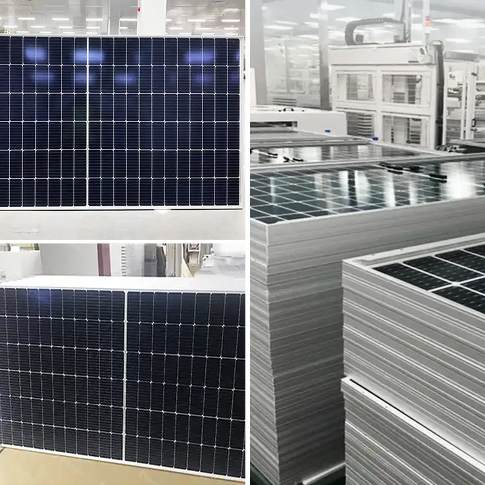 JA N-Type Half Cut PV Module MBB Photovoltaic Panels 575W 580W 585W 590W 600W Bifacial 144 Cells Monocrystalline Solar PV Panels