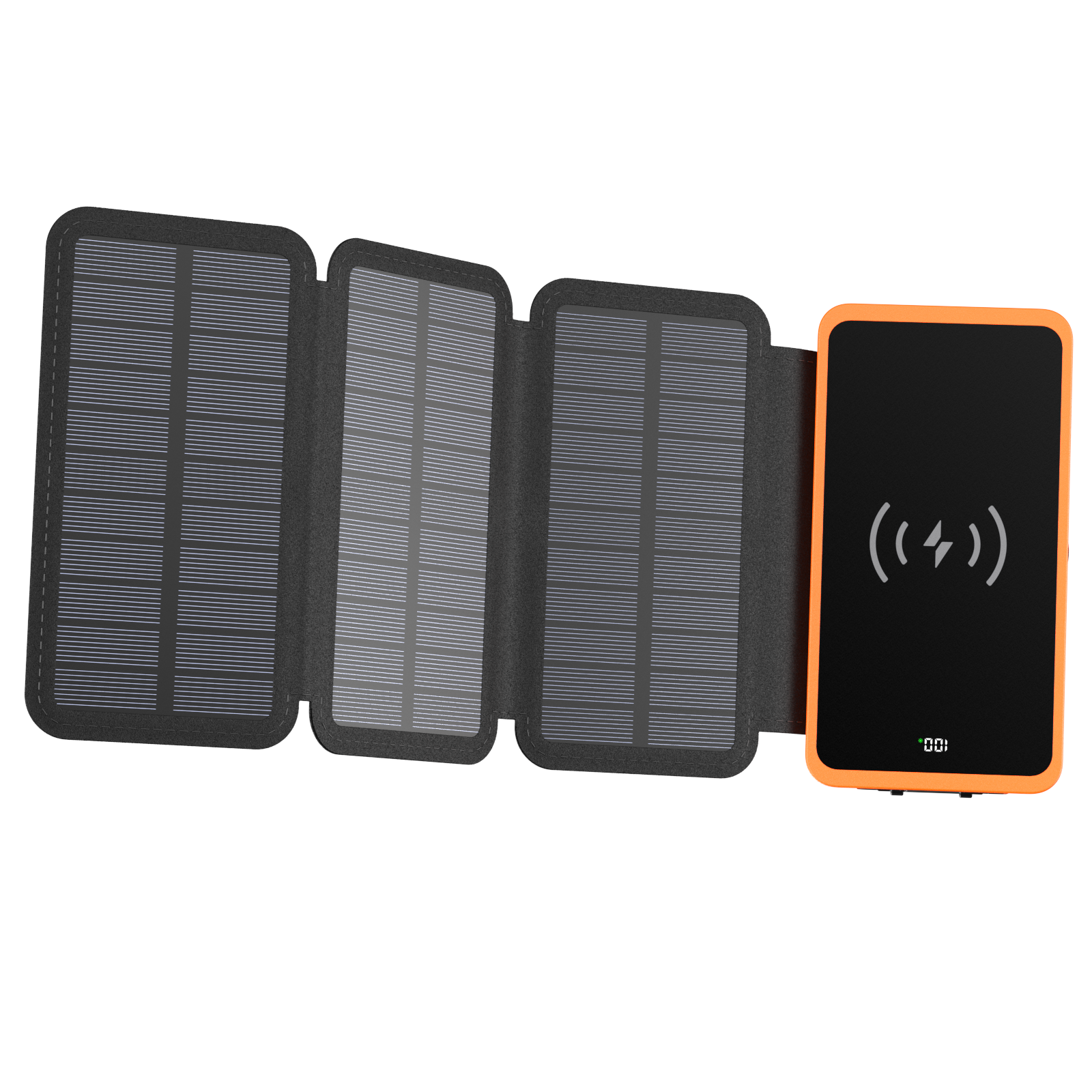 waterproof Portable Power bank 10000mAh solar Power Bank Fast Charger External Battery powered Bank For iPhone 16 Samsung