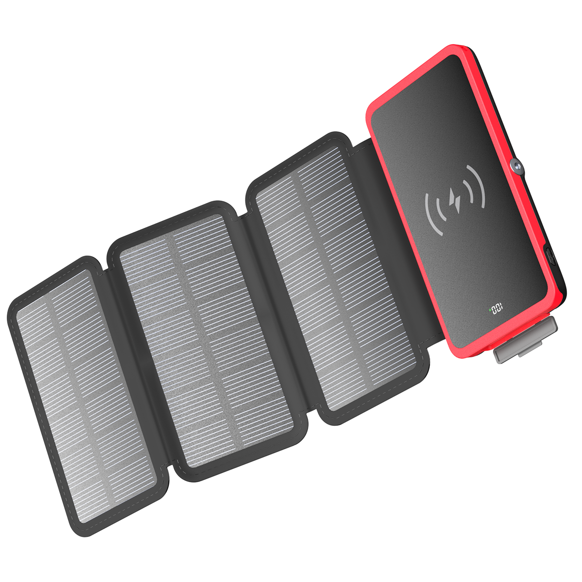 waterproof Portable Power bank 10000mAh solar Power Bank Fast Charger External Battery powered Bank For iPhone 16 Samsung