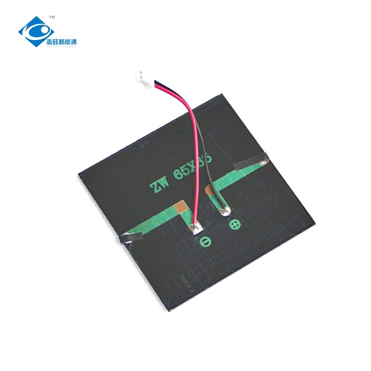 5V Semi-filexable Solar Charger ZW-6565R High Efficiency Poly Epoxy Resin Solar Panel 0.58W Epoxy Adhesive Solar Panel