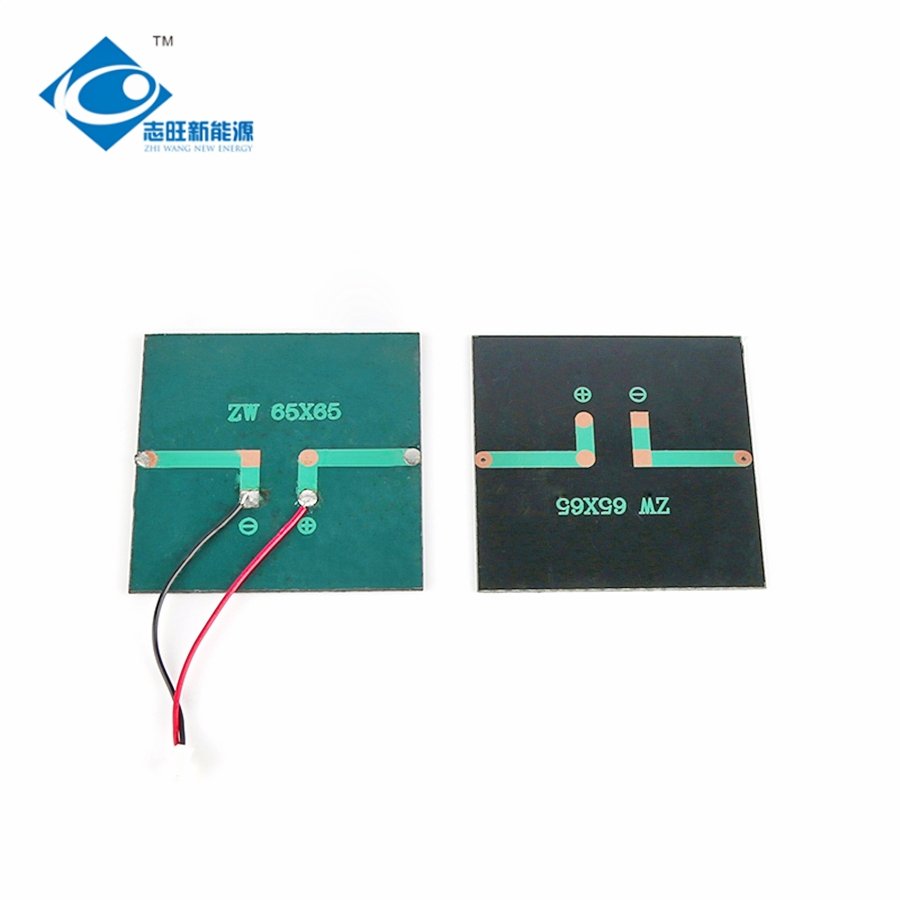 5V Semi-filexable Solar Charger ZW-6565R High Efficiency Poly Epoxy Resin Solar Panel 0.58W Epoxy Adhesive Solar Panel