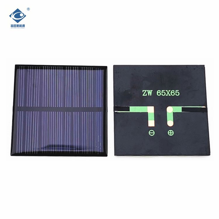 5V Semi-filexable Solar Charger ZW-6565R High Efficiency Poly Epoxy Resin Solar Panel 0.58W Epoxy Adhesive Solar Panel