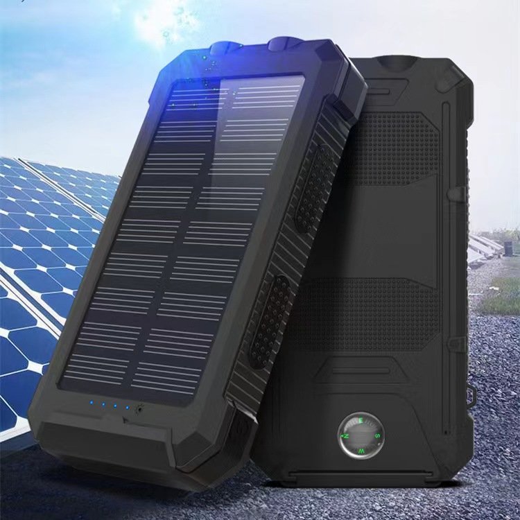 Portable Solar Panel Power Bank Solar Charger Mini Energy Generator Mobile Phone Battery Powered LED Flashlight Solar Power Bank