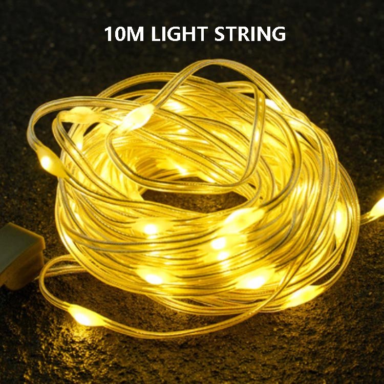 Outdoor camping light string night Ambient light strip USB charging LED colorful warm light string for courtyard festival tent