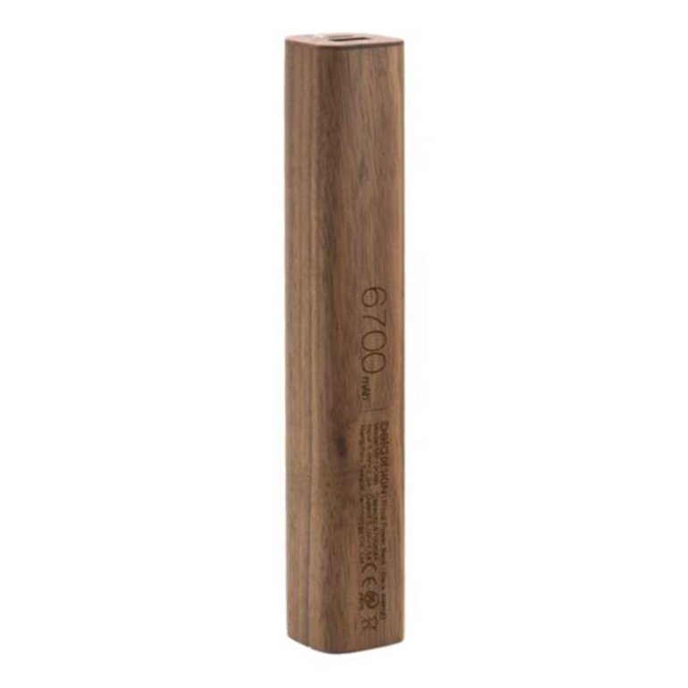 Battery Wood Finish 3350mAh 6700mAh Retro Mobile Power Battery Mini Wooden Solar Power Bank Charger