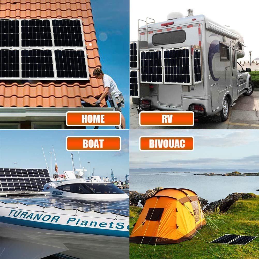 Nice price sunpower flexible 50w 12v solar panel for hybrid car battery charger