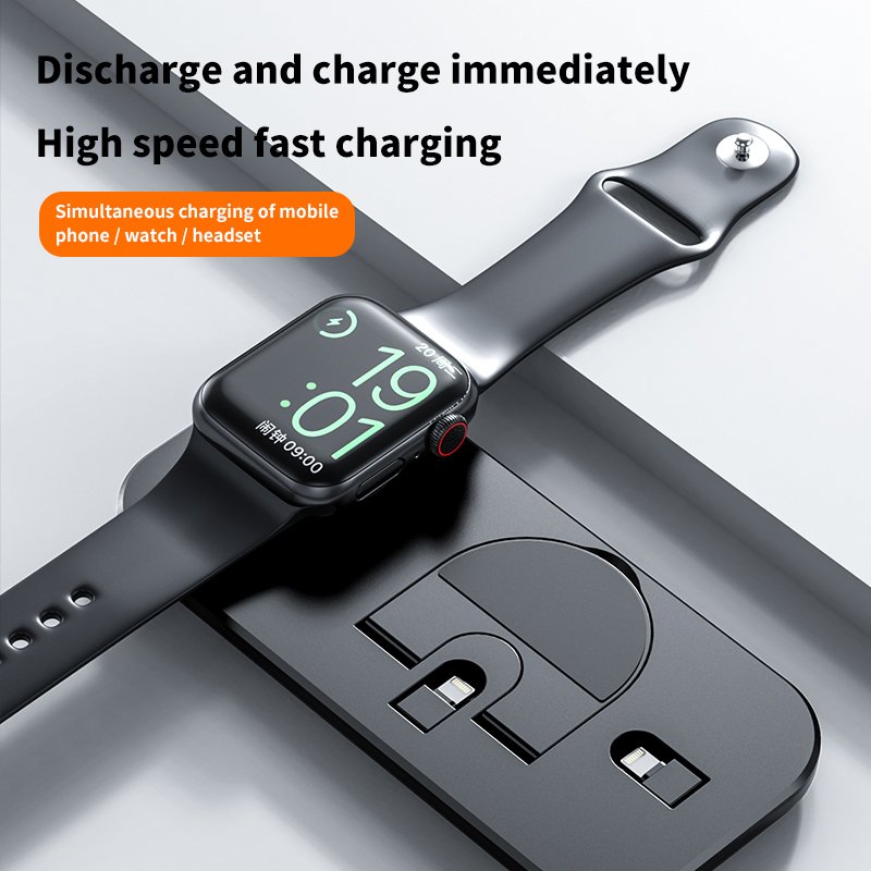 Amazons Best Seller On Alibaba Most Sold Product Fast 3 Qi for AirPods IWatch Phone 3 in 1 Wireless Charger