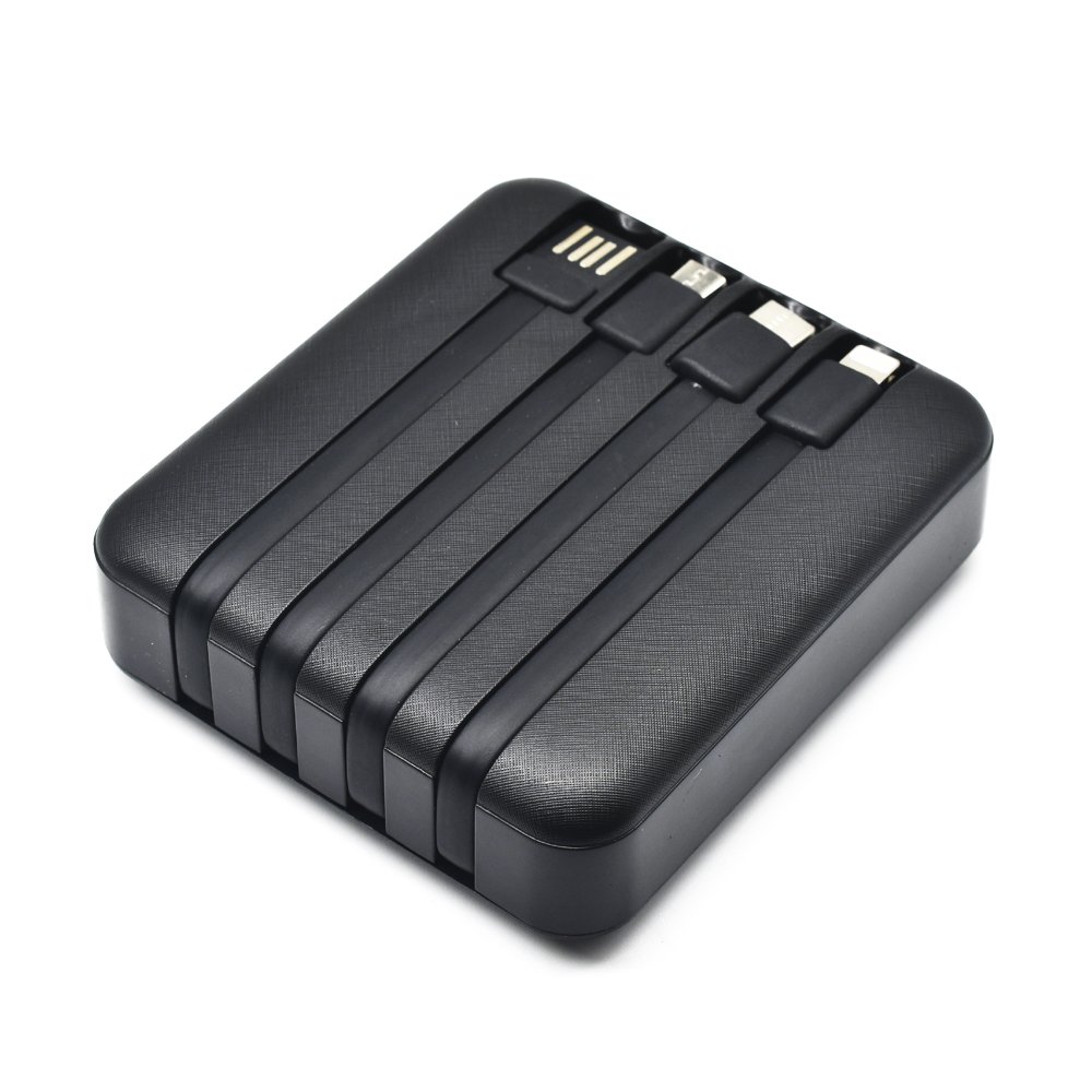 Solar power bank portable phone charger solar powerbank High Capacity 10000mah solar Power Bank 4 In 1 Cables Solar Power Bank
