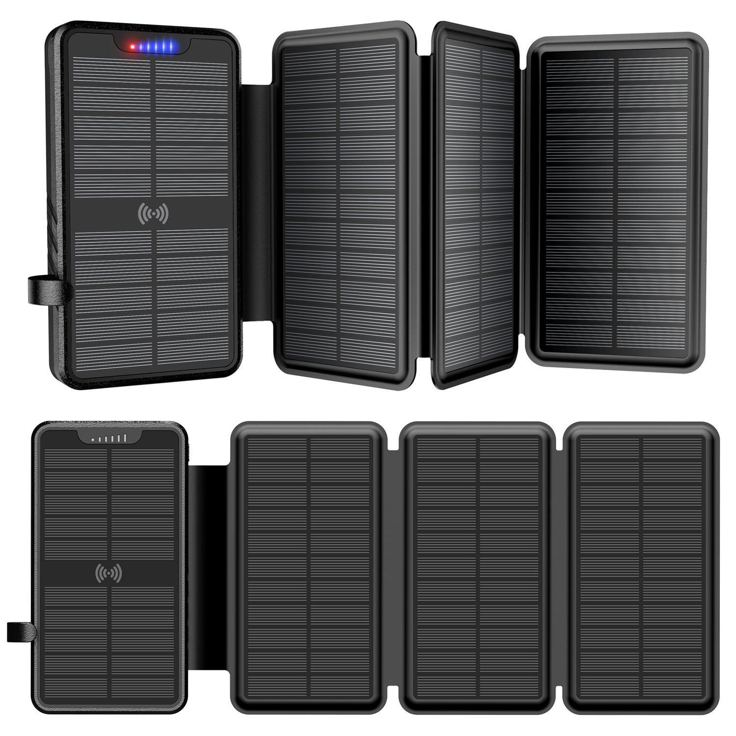 Original Factory Trending Products 2024 New High Capacity 26800mAh Wireless Charger Waterproof Portable Charger Solar Power Bank