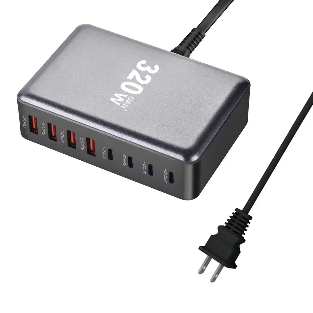 320W efficiently discreet smart chip quick draw power bank ultra slim profile mobile phone chargers
