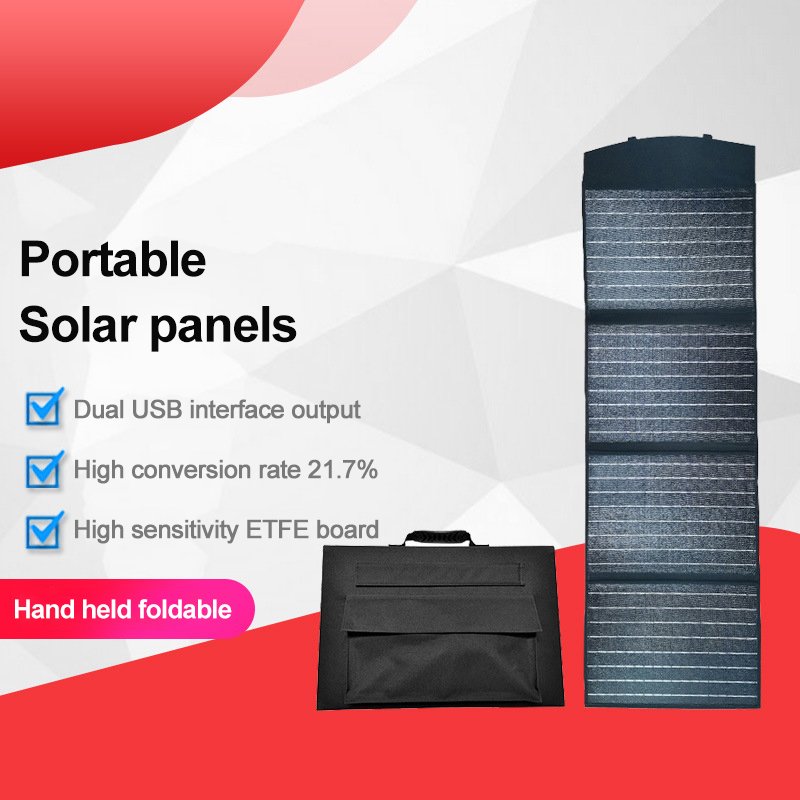 Outdoor lightweight 24w 30w folding foldable solar charger portable solar panel