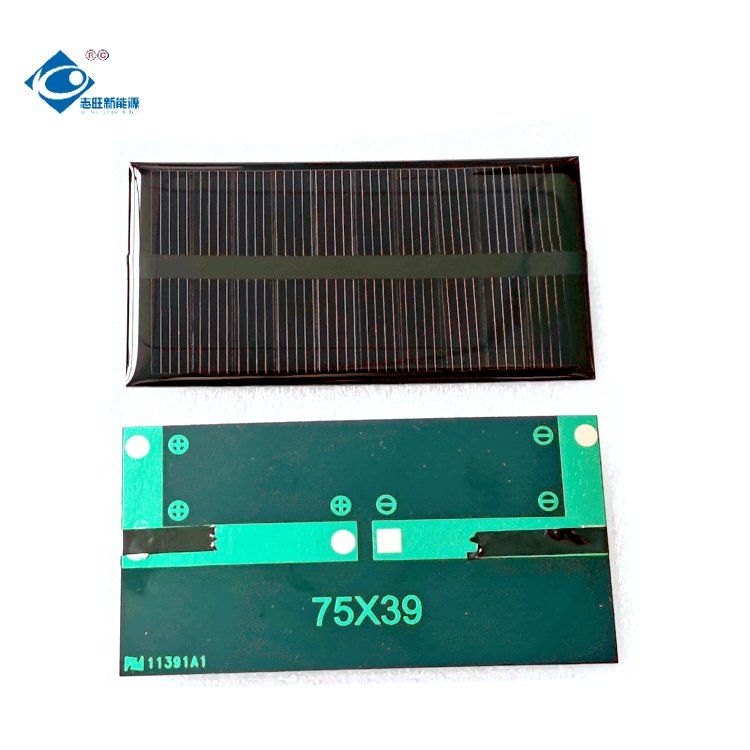 5V Lightweight Epoxy Sealed Solar Panel ZW-7539 Epoxy Resin Solar Panel Charger 0.4W Mini Solar Panels Power Charger