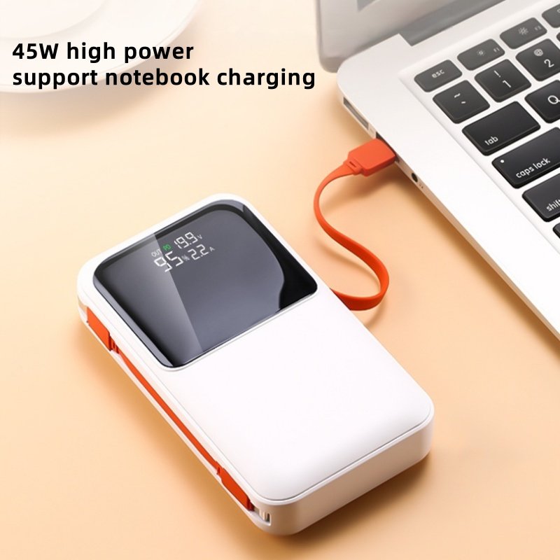 NEW power bank 45W large capacity notebook charger 20000 mAh Dynamic LCD Display mobile power supply