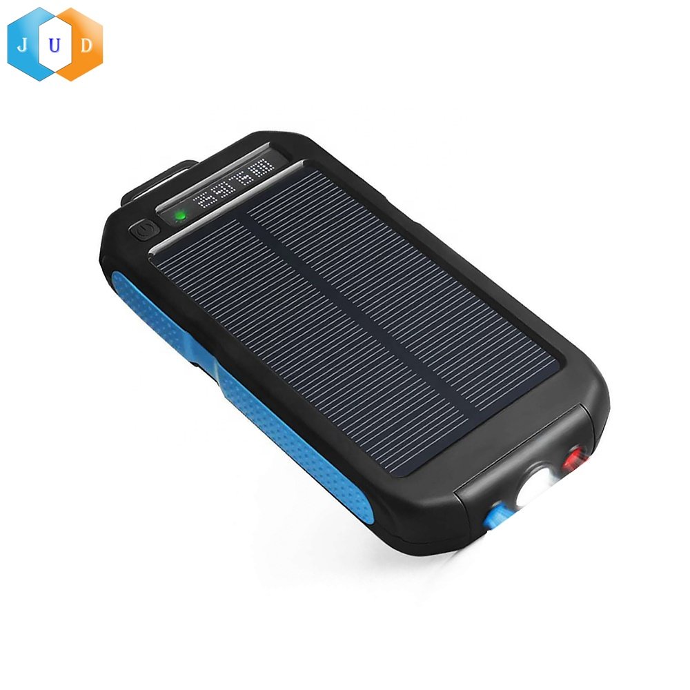 2023 Custom Usb Solar Charger, Portable Rohs Solar Cell Phone Charger, 10000mAh Solar Charger Powerbank For Mobile Phone