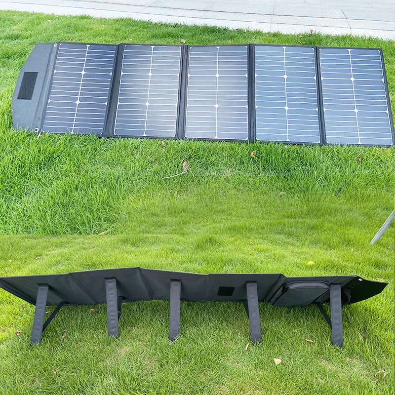 100W 120W Outdoor Portable Solar Panel Foldable Kit Power Bank Charger Solar Panel Foldable Home Use For Hiking