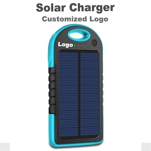 Outdoor portable Power Bank Waterproof solar charger 5000mAh