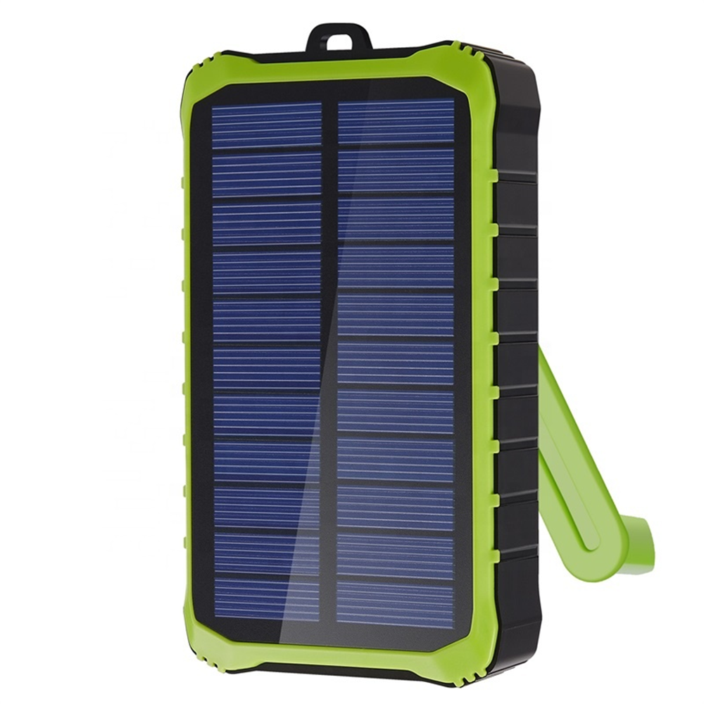 best seller 2022solar hand crank power bank hand crank Solar Tech Solar Power bank Portable Waterproof Hand crank solar charger