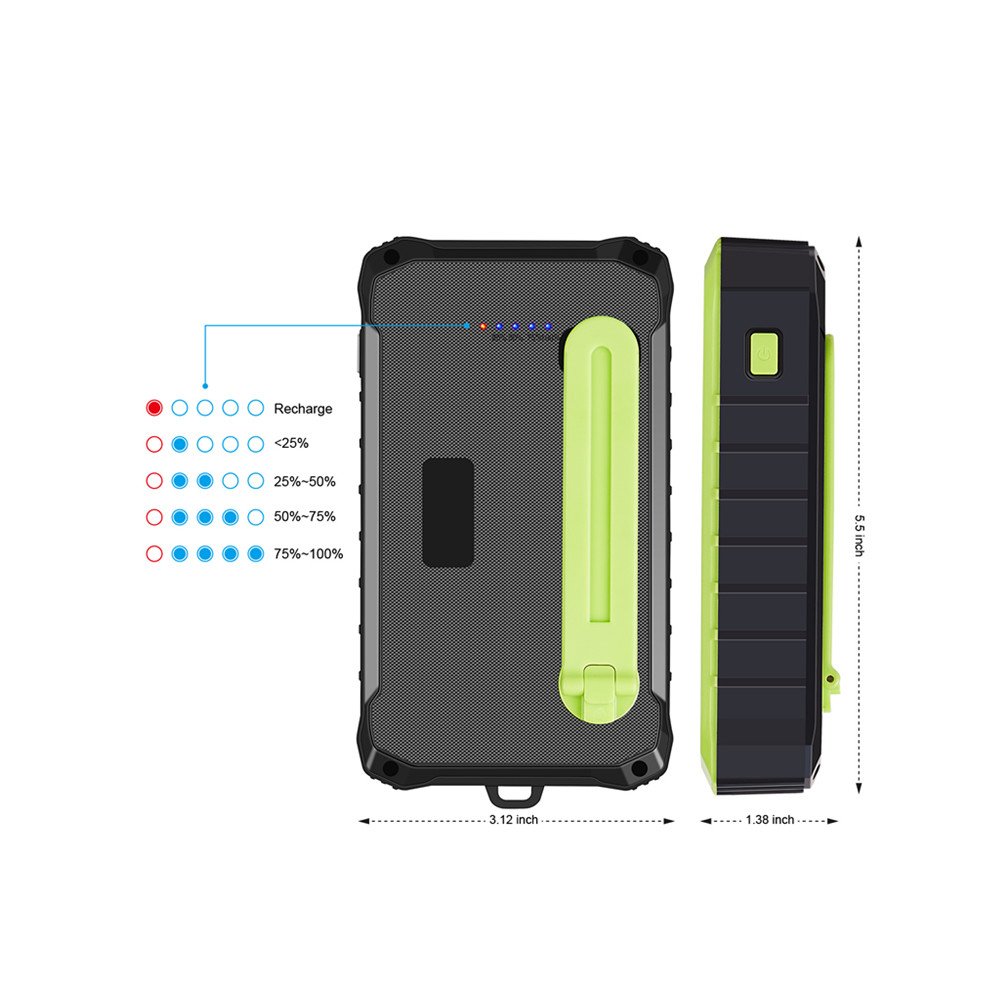 best seller 2022solar hand crank power bank hand crank Solar Tech Solar Power bank Portable Waterproof Hand crank solar charger