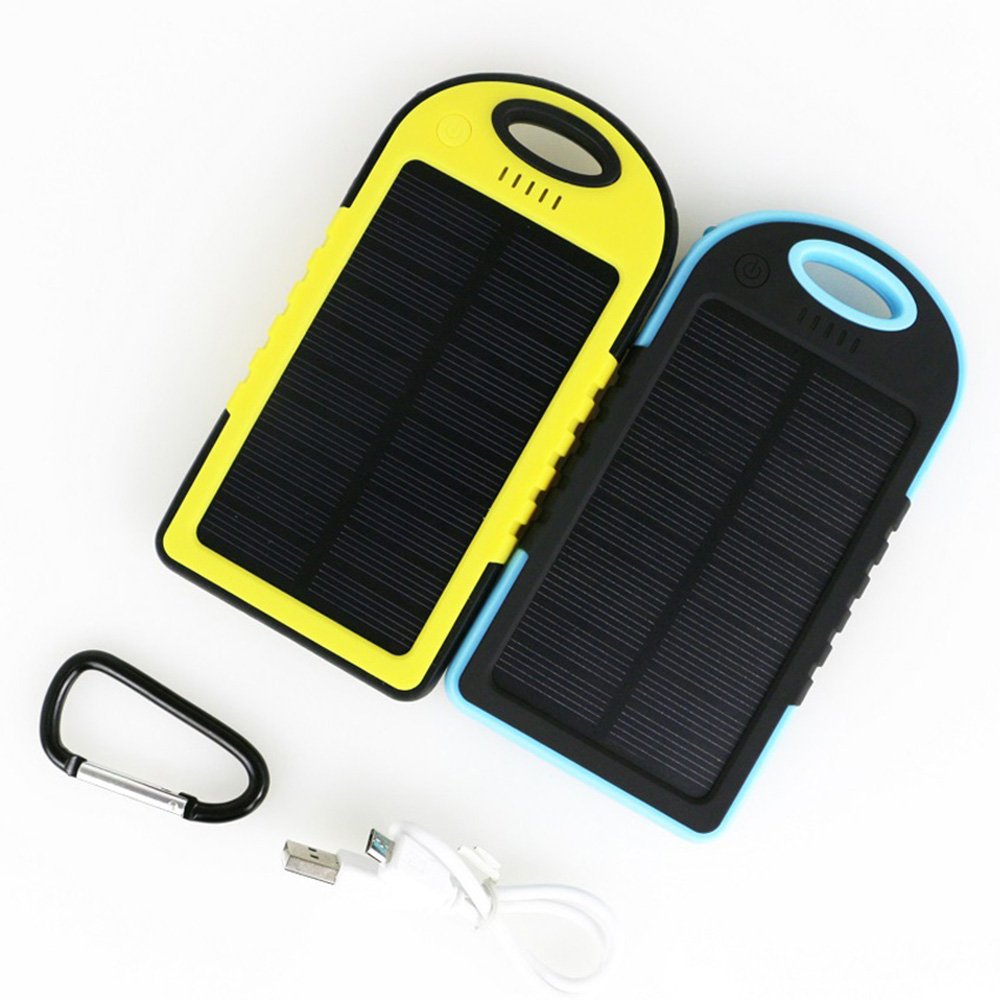 portable solar charger power bank 5000mah
