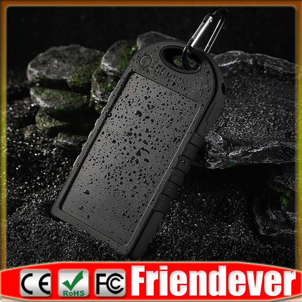 portable solar charger power bank 5000mah
