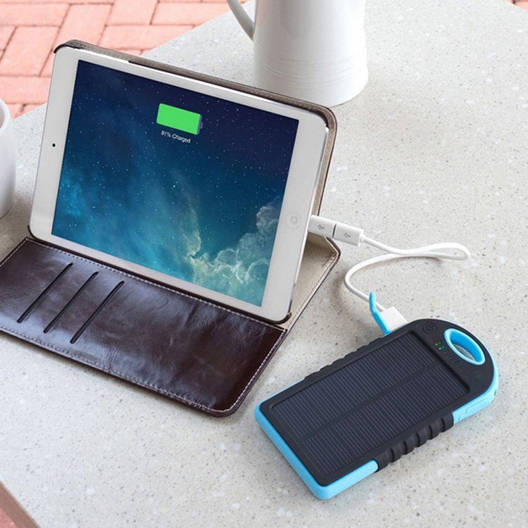 portable solar charger power bank 5000mah