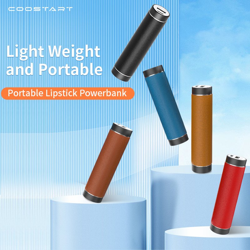 Top-Rated Lipstick Aluminium Power Banks Charger Usb Type-C Aluminium Mini Power Banks for iphone Samsung HUAWEI