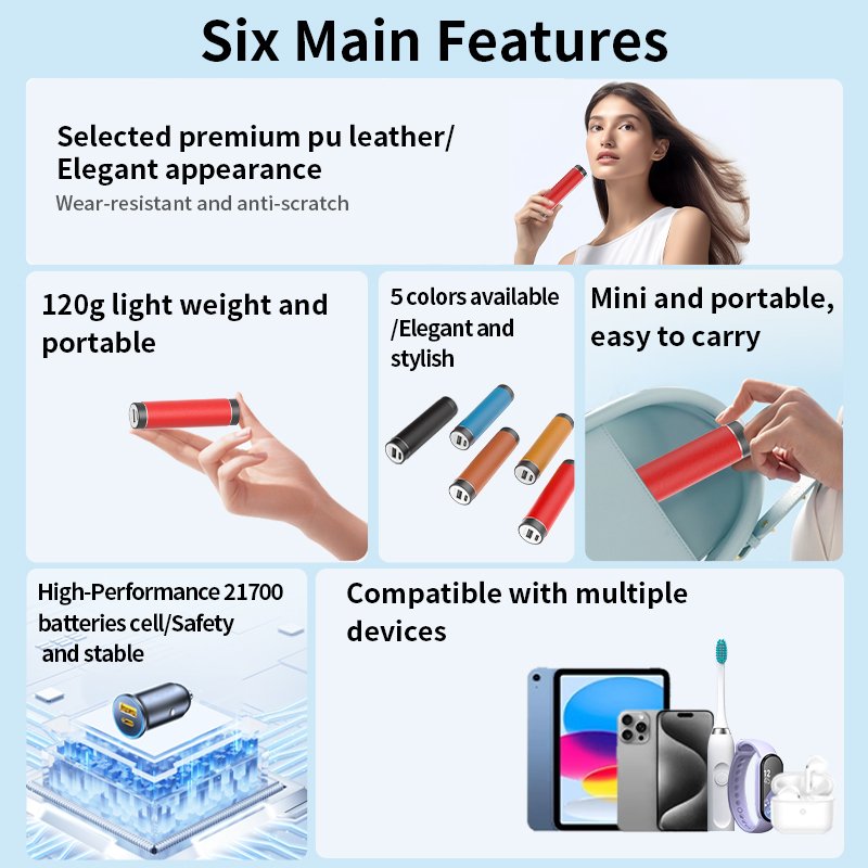Top-Rated Lipstick Aluminium Power Banks Charger Usb Type-C Aluminium Mini Power Banks for iphone Samsung HUAWEI