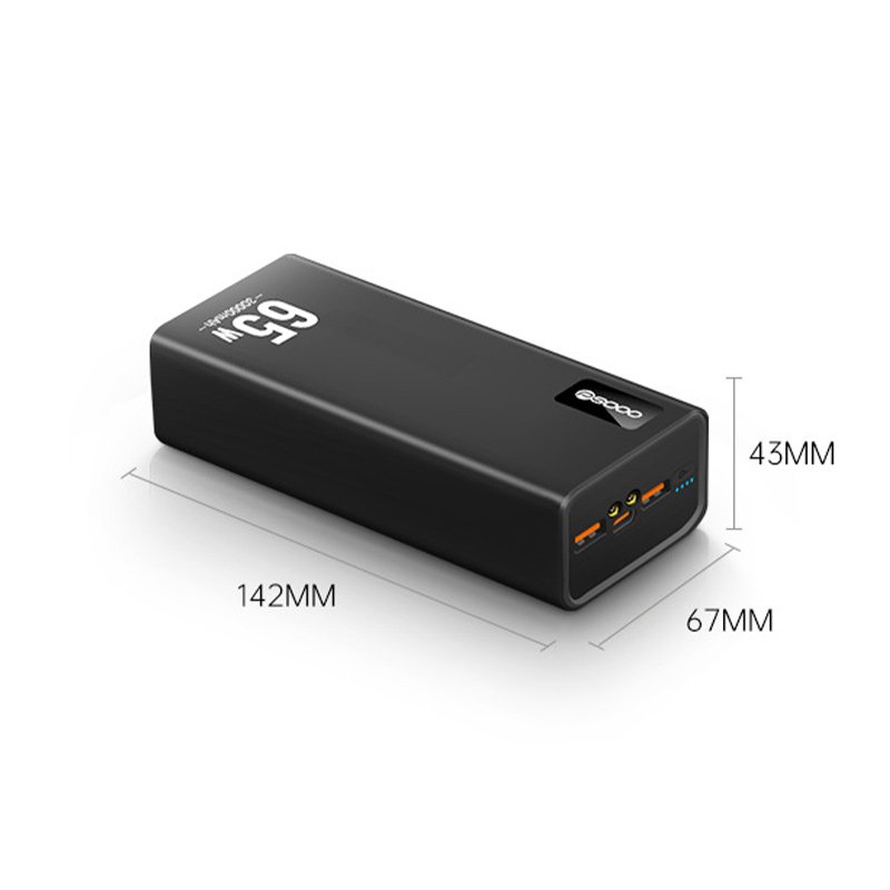 Factory Wholesales High Quality Outdoor Charging Portable Charger Laptop Powerbank 65w 30000mah Laptop Power Bank