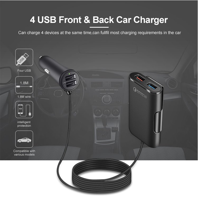 4 in 1 smartphone solar charger 48a vehicle charger fast charger for laptop