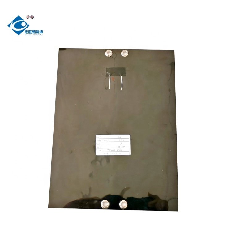 6W PET Solar Photovoltaic Panels ZW-240180-PS Customized Portable Solar Panel Charger 12V ETFE Modern Solar Panels