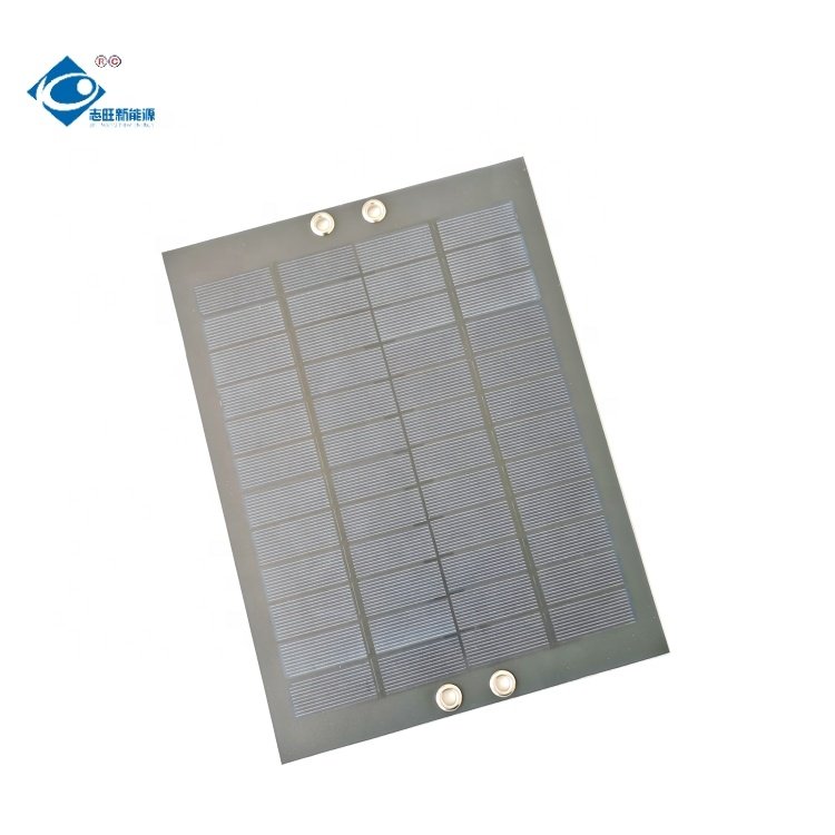 6W PET Solar Photovoltaic Panels ZW-240180-PS Customized Portable Solar Panel Charger 12V ETFE Modern Solar Panels