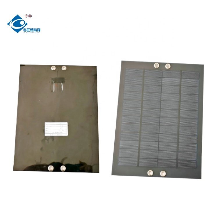 6W PET Solar Photovoltaic Panels ZW-240180-PS Customized Portable Solar Panel Charger 12V ETFE Modern Solar Panels